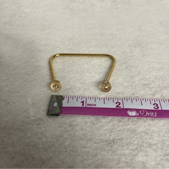 LOUIS VUITTON Wire Bracelet Gold Tone Ball Tips Fluer - Picture 10 of 15